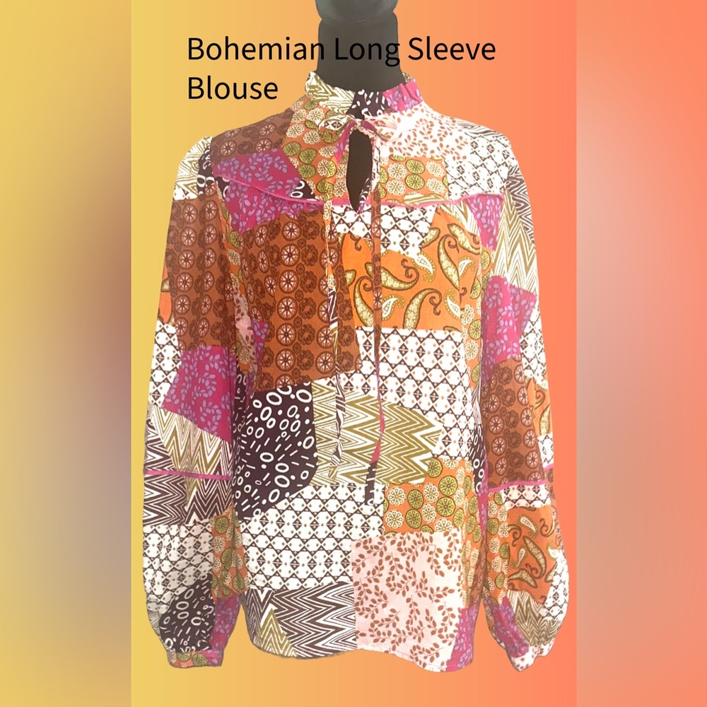 ❣️❣️Bohemian Long Sleeve Blouse - Multicolor❣️❣️